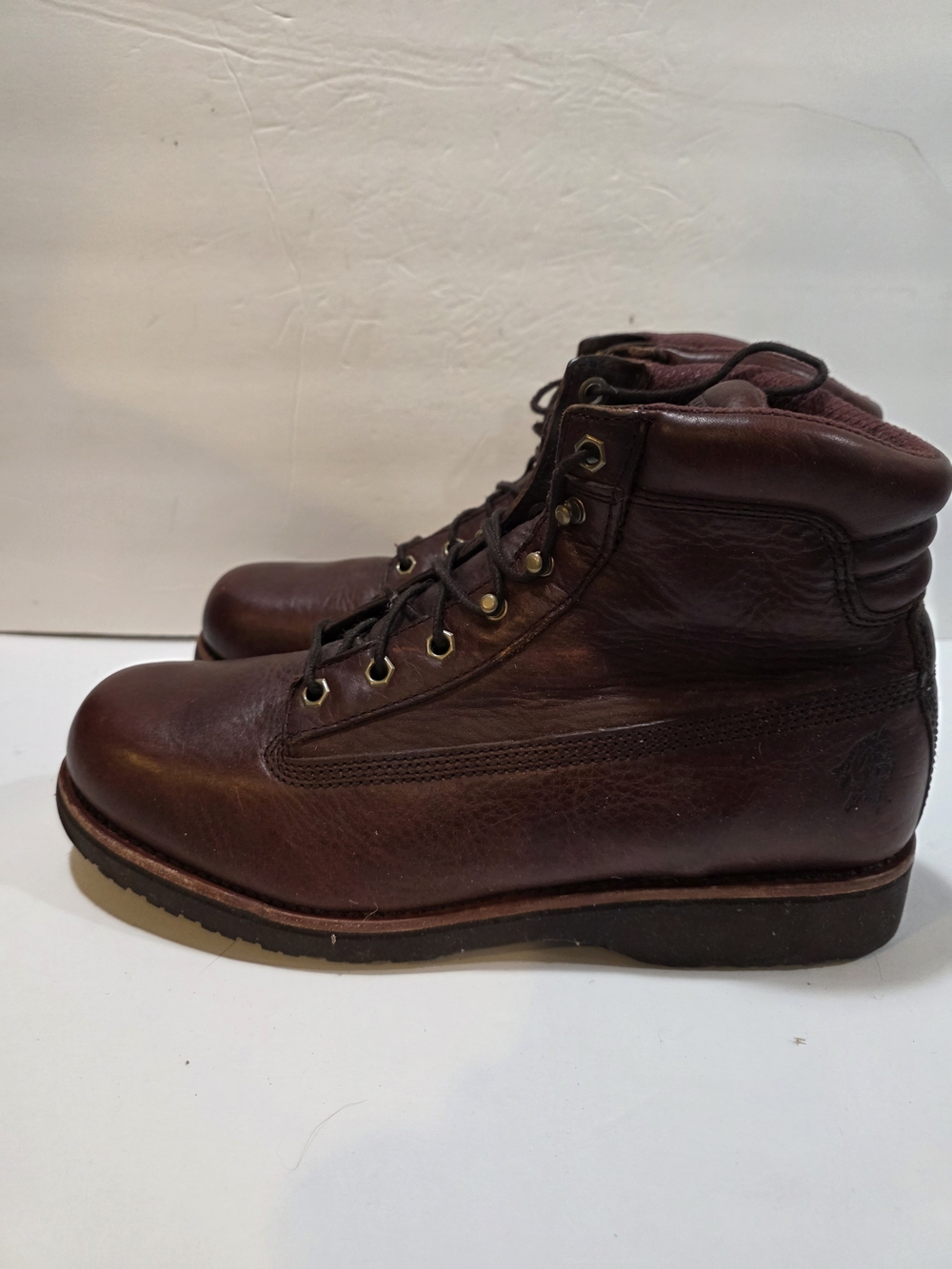 Chippewa Men's Brown Leather Lace-Up Work Boots Size 13m 80008 0304